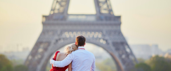 A romantic stroll in Paris on Valentine's Day
